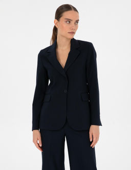 Lacivert Slim Fit Ceket
