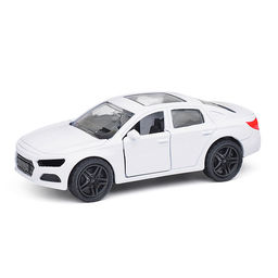 Белая инерционная машинка с люком, die-cast, 1:32, открывающиеся двери