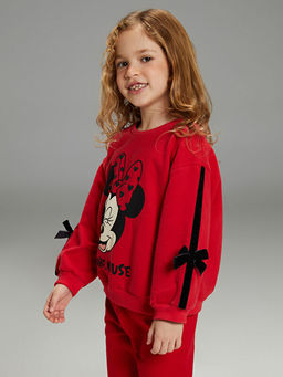 Minnie Mouse Bask?l? K?z ?ocuk Pantolon