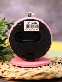 Часы-будильник Clock UFO, pink (12х10,1 см)
