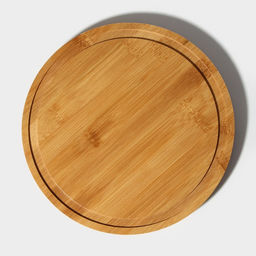 Блюдо с крышкой Доляна «Эстет», d=23.5 см, бамбук, пластик