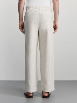 Брюки relax со льном / Zarina  фото 4