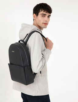 Erkek Lacivert Deri S_rt _antas_