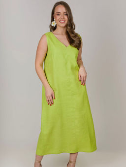 Сарафан платье 100% лен А-силуэт