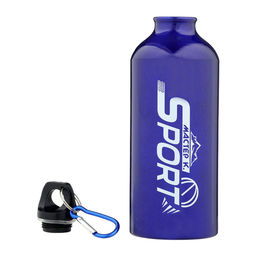 Бутылка для воды «Мастер К», 650 мл, 21×7 см, корпус из алюминия, синяя