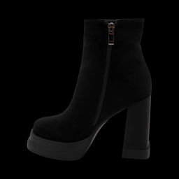 Ботинки на меху S87-3 черные