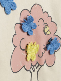 ACOOLA / Джемпер детский для девочек Ksilofon молочный фото 4