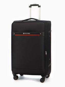 Чемодан 28",Текст,47*30*78,отд на молнии,1 нар/карм, увелич,код замок,4 колеса, черный