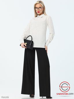 Блузка в горошек классическая - Bruno фото 8