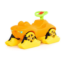 Каталка Мой любимый автомобиль со звуковым сигналом многофункциональная (оранжевая) - Полесье фото 4