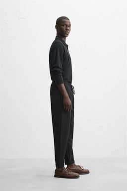 EASY CARE JOGGER WAIST TROUSERS - Zara фото 13
