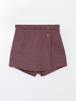 Desenli K?z ?ocuk ?ort Etek