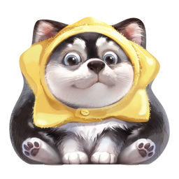 Блокнот 32л арт. 72653/ 10 ХАСКИ-ЗВЕЗДА /130х120 мм, фигурная вырубка, мягкий переплёт (2 скобы). вн