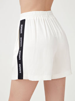 CONTE LS 1596 Шорты с боковыми карманами из фактурной вискозы Desperate off-white