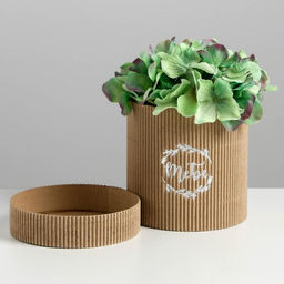 Шляпная коробка из микрогофры Тебе, 12 х 12 см