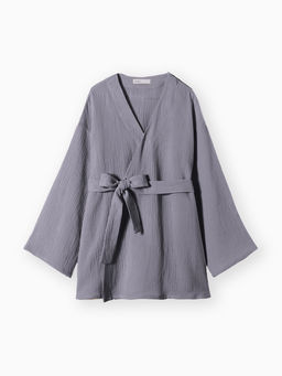 Халат домашний женский KAFTAN Basic, размер 48-50, серый