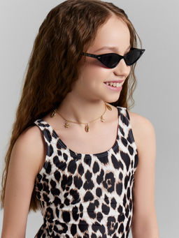 Купальник для девочек слитный леопардовый - Mark formelle фото 4