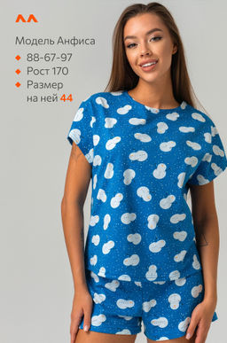 Женская новогодняя пижама с шортами Happyfox - Happy fox фото 4