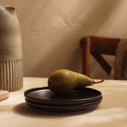 УЦЕНКА Набор тарелок круглых 2 шт. SL Home «Дарк», 20×20.3×2.2 см, чёрная