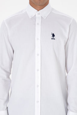 Erkek Beyaz Uzun Kollu G_mlek Sepette S_rpriz _ndirim - U.s. polo assn фото 6