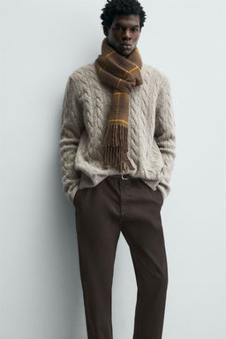 PANTAL?N CHINO SKINNY FIT / Marr?n - Zara фото 5