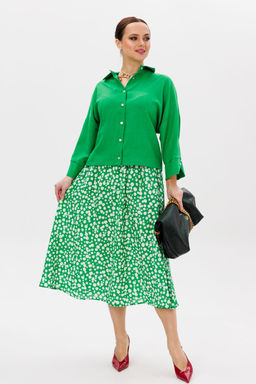 Костюм Anastasia 1198 зеленый/принт фото 6