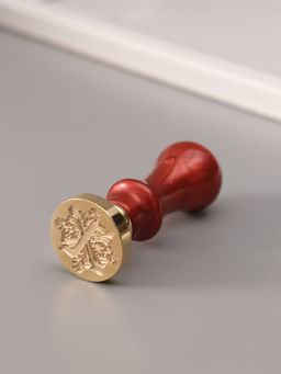 Печать для сургуча с пластиковой ручкой «Буква X на вензеле», 2.5×2.5×6.3 см