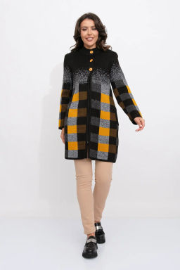 ЗЛАТА Кардиган К 675 ст/горчичный микс