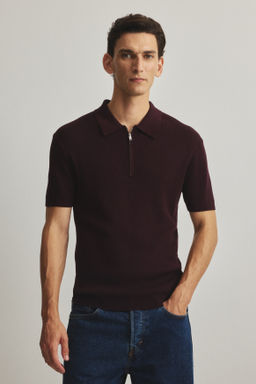 Polo con media cremallera Slim Fit - H&m фото 5