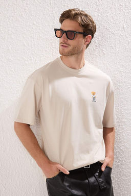 TRENDYOL MAN Siyah Unisex Regular/Normal Kesim Ay?c?k Bask?l? %100 Pamuklu T-Shirt TMNSS25TS00161 - Trendyolmilla фото 33