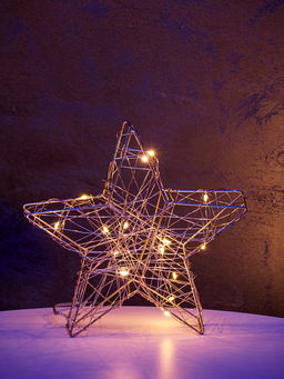 Фигура световая «Звезда», 20×20×4 см, 15 LED, батарейки ААх2 (не в компл.), свечение тёплое белое