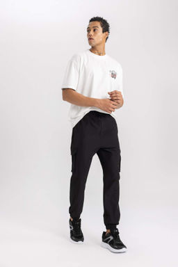 DeFactoFit Sporcu Jogger Esofman Alt? Standart Fit Kargo Cepli Dokuma Beli Pacas? Lastikli  фото 2