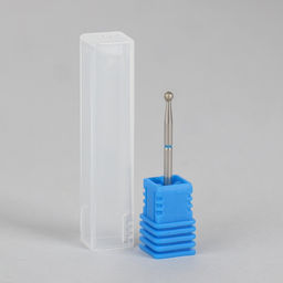 Фреза алмазная для маникюра «Шар», средняя зернистость, 2.5 мм, в пластиковом футляре