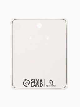 Серьги "Кристалл" круг, цвет прозрачно-белый