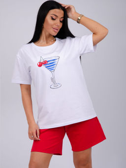 Костюм Марина красный, трикотаж - Малина фото 9