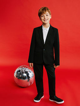 Slim Fit Erkek ?ocuk Blazer Ceket