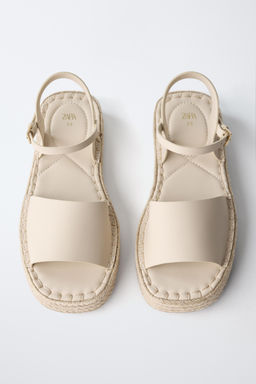 SANDALIA YUTE / Blanco Crudo - Zara фото 4