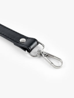 Ручка для сумки, с карабинами, 60±1 см, 1.8 см, чёрная