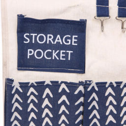 Цена за 2шт. Карман настенный подвесной 3 отделения "ИДЕЯДОМА", принт темно-синий, 30*34см (лейбл Селфи)