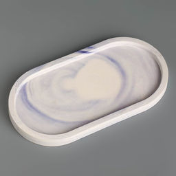 Набор свечей в подсвечнике на подставке «Лофт», соевый воск, деревянный фитиль, бело-фиолетовая