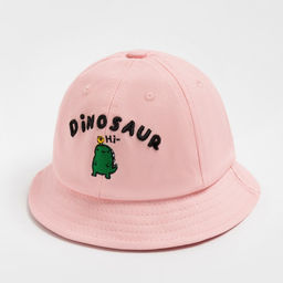 Панама для девочки MINAKU Dinosaur, розовая, размер 50