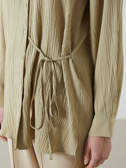 Dokulu Gofre Kad?n G?mlek Tunik