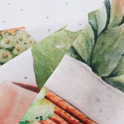 Скатерть Этель Кактусы 180х147 см, 100% хлопок, рогожка 160 гр/м2  фото 5