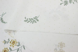 Сатин Цветочное обаяние цв.белый, ш.2.35м, хлопок-100%, 110гр/м.кв - Купава фото 5