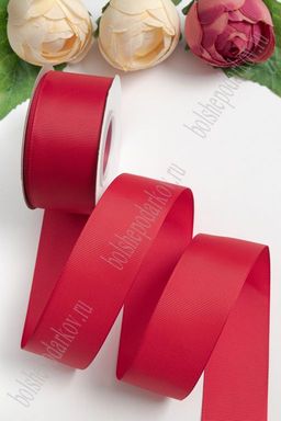 Лента репсовая 4 см*20 ярд "1 сорт" (SF-1349) бордовый №33