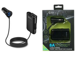 Автомобильное зарядное устройство в прикуриватель 4 USB порта,1.8 метра