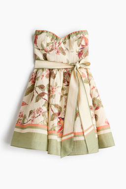 Vestido en mezcla de lino