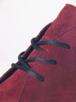 Ботинки 308.агатаbl. бордo замша/Байка