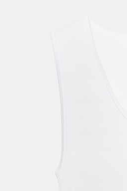 CAMISETA MANGA SISA / Blanco - Zara фото 6