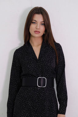 Платье-рубашка с английским воротником принт - Martichelli фото 336